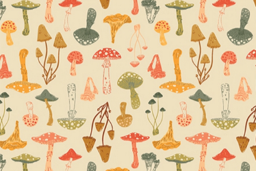 Geschenktuch Kinoko mit Pilz-Design – verspielt, natürlich, wiederverwendbar
